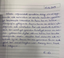 Burcu hanımı ve ekibini gördüğümde çok rahatladım.