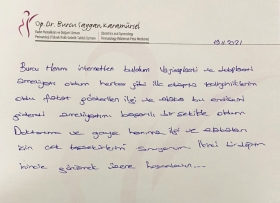 Vajinoplasti ve labioplasti ameliyatı oldum.